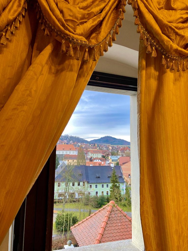Cesky Krumlov- view from Hotel Ruze 